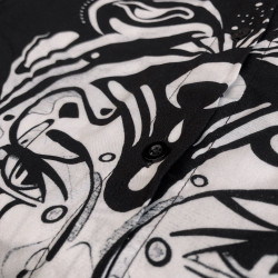Clarafosca shirt balance black and white detail design