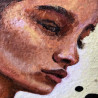 Chica de Fuego original artwork Clarafosca painting detail