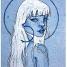 Print illustration Blue soul detail