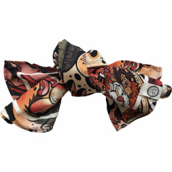 Clarafosca design Bandana "Bali", graffiti style with a tropical mood