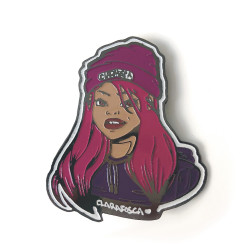 Clarafosca enamel pin gnarly girl