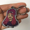 Clarafosca enamel keychain gnarly girl