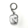 Enamel keychain Clarafosca Carolie girl street art style