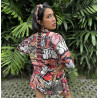 Clarafosca of short sleeve shirt tropical graffiti wear style unisex