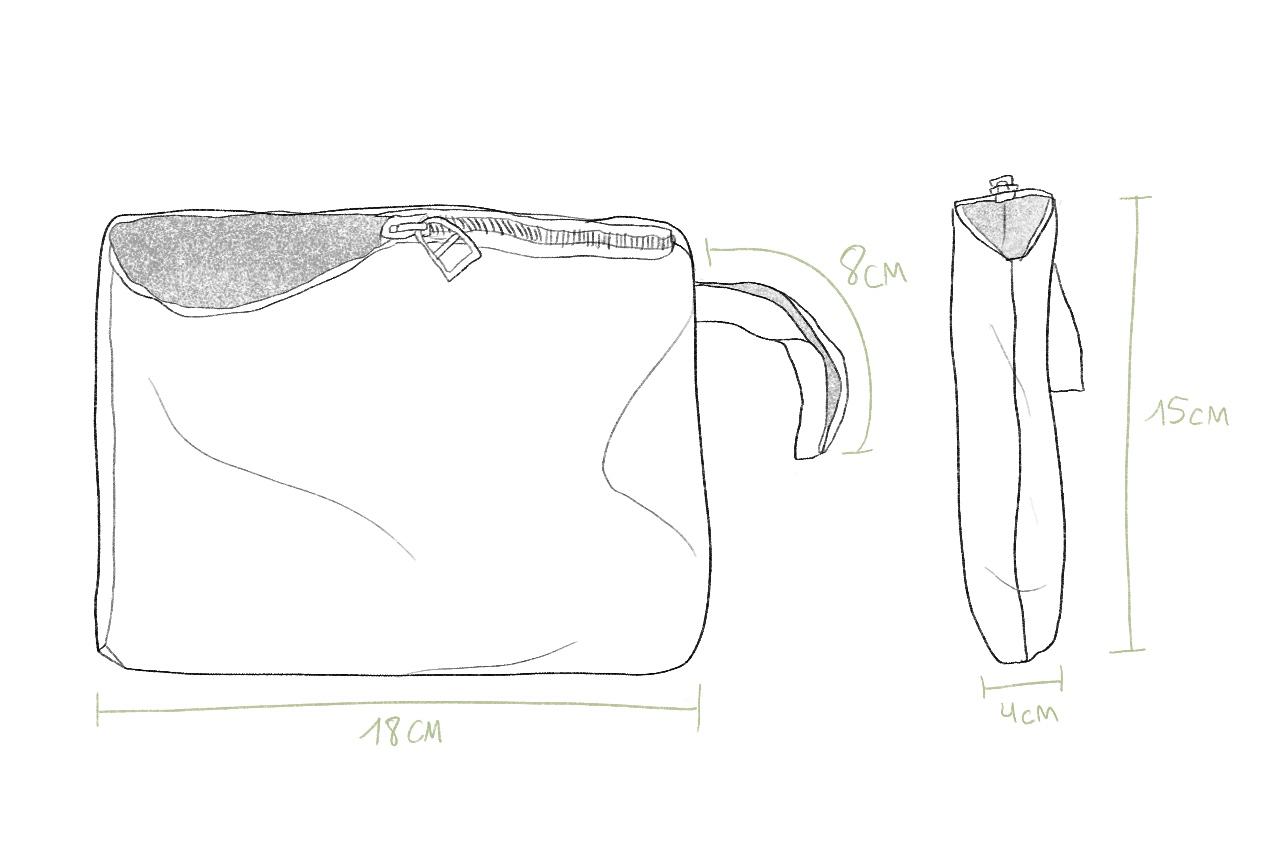 Bag pouch Clarafosca_Size